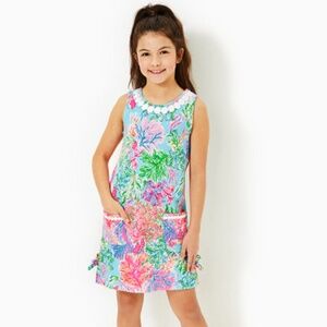 Lilly Pulitzer Girls Little Lilly Knit Shift Dress Size XL (12/14)